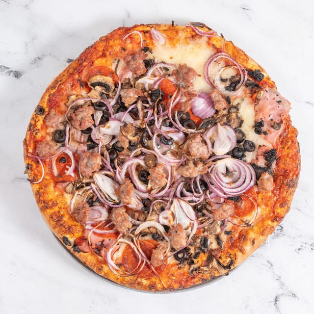 Tahoe Style Pizza.